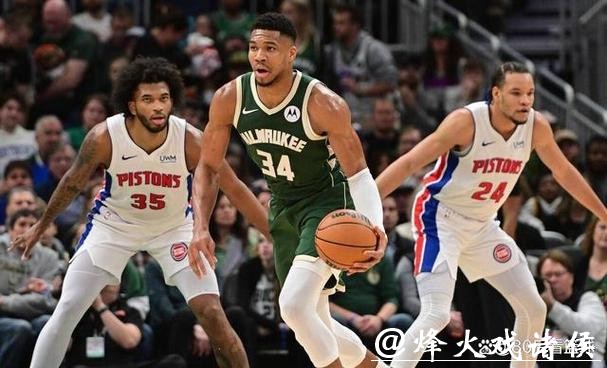 字母哥59+14雄鹿险胜活塞 魔术克步行者4连胜